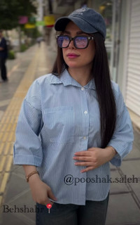 شومیز راه راه شایلی دخترونه