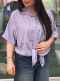 شومیز جلو گره طرح پاپیون🎀